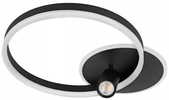 Plafonieră LED/38W/230V + 1xGU10/30W neagră