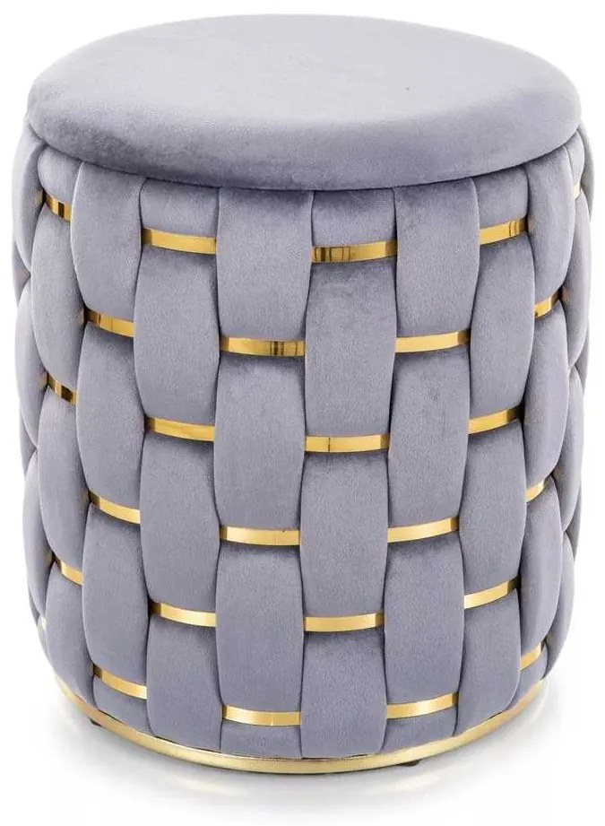 Taburet Bargino Velvet, gri