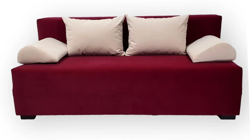 Canapea extensibilă Lila cu stofa Aqua Clean Relaxa cu plasă de arcuri bonnel
