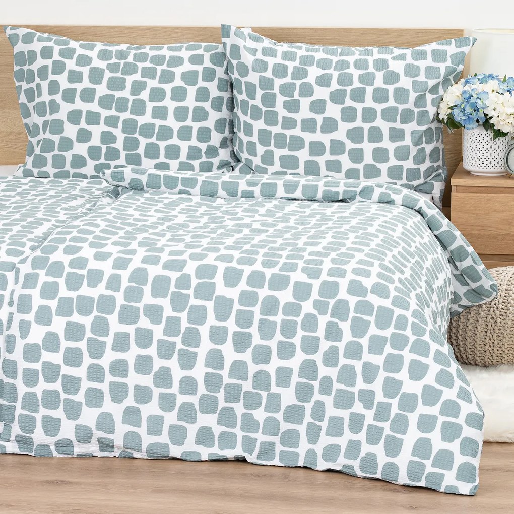 Lenjerie de pat 4Home Stone bumbac creponat, 140 x 200 cm, 70 x 90 cm, 140 x 200 cm, 70 x 90 cm