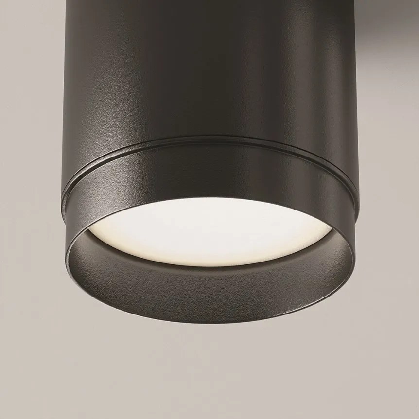Spot aplicat minimalist design tehnic Polar negru