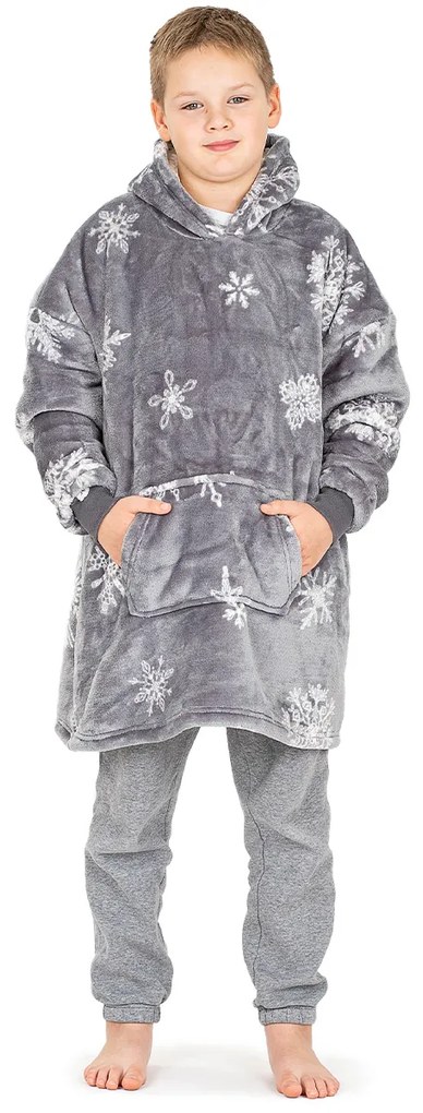 Hanorac din micropluș 4Home Silent Snowfall, uni S – pentru copii