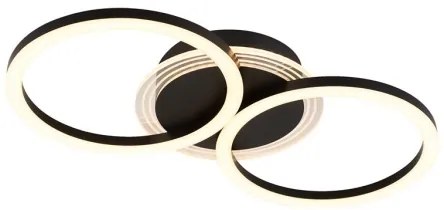 Searchlight 13651BK - Plafonieră LED dimabilă CONTOUR LED/24W/230V 3000K