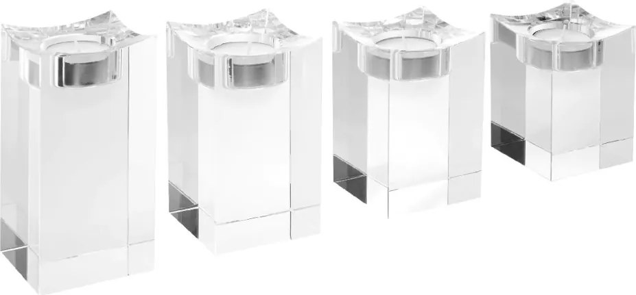 Set de 4 suporturi pentru lumanari Giancarlo L