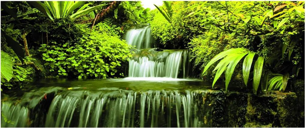 Tablou - Cascade indoneziene (120x50 cm)