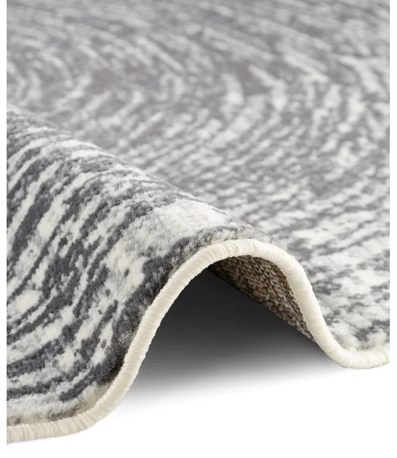 Covor gri-crem rotund ø 120 cm Gloria Cavallo – Hanse Home