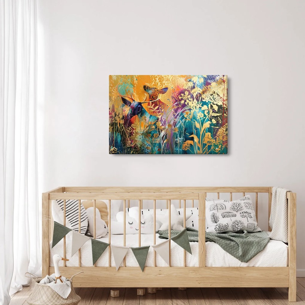 Tablou - Pictura abstractă a naturii (90x60 cm)
