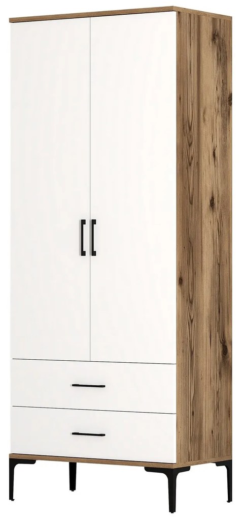 Dulap de haine Kiara T (Nuc + Alb). 1088333