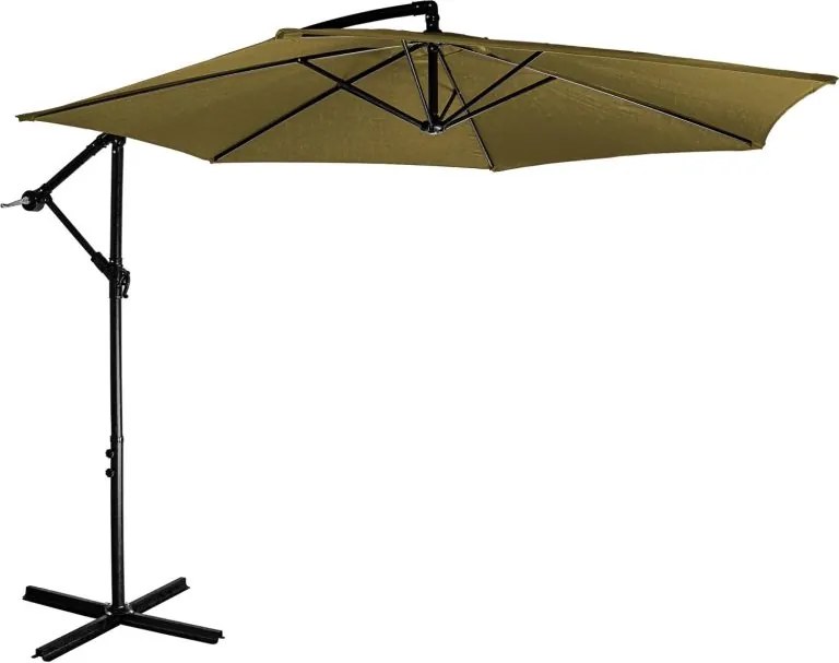 STILISTA Umbrelă de grădină, 330 cm, maro