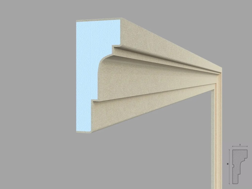 Ancadrament fereastra exterior FP106 dimensiuni 140x62x2000mm