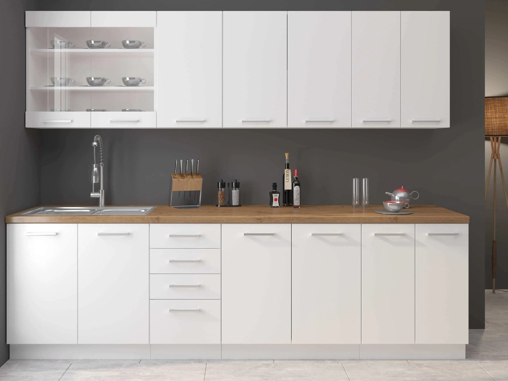 Dulap de bucătărie pentru alimente Edris 40 DK 210 2F (alb). 1032828