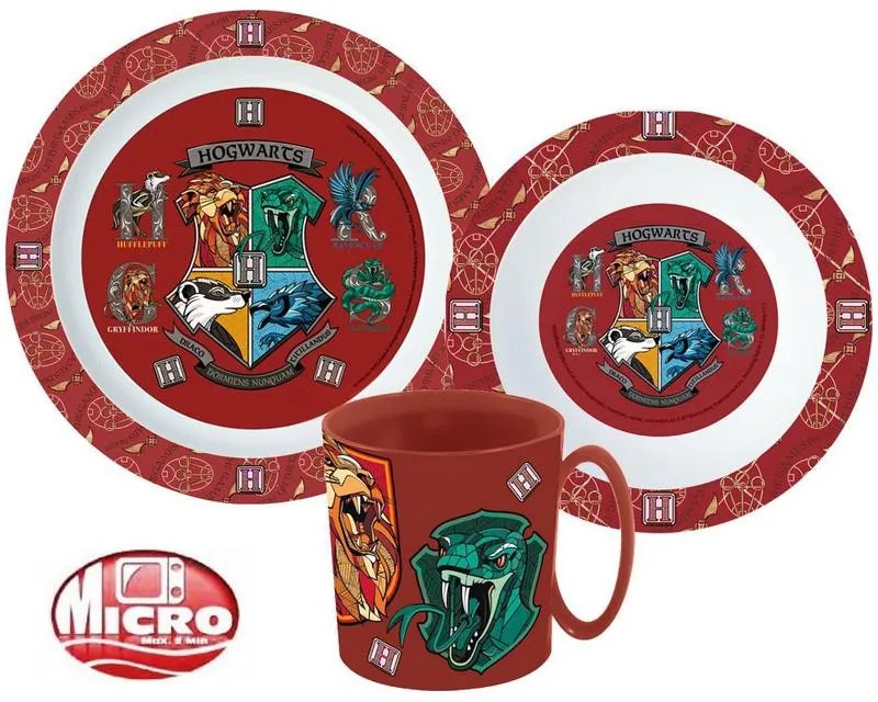 Harry Potter set de masă, set de plastic micro cu cană 350 ml