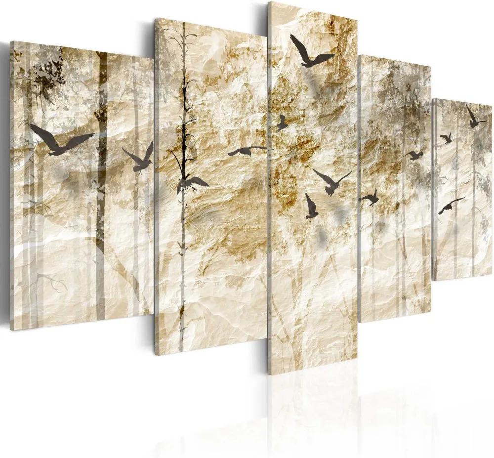 Tablou Bimago - Paper Forest 100x50 cm
