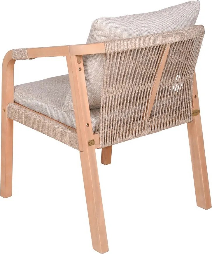 Scaune de grădină în culoare naturală 2 buc. din lemn masiv Bogota – Garden Pleasure