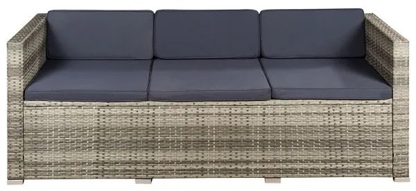 Jusky Set ratan de gradina Punta Cana M - perne gri/antracit