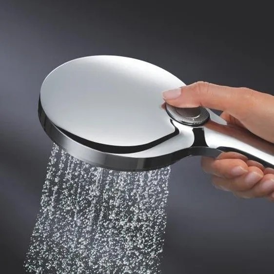 Grohe Rainshower Eco SmartActive 130 Set dus cu suport reglabil, crom