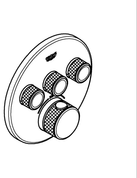 GROHE GROHTHERM SMARTCONTROL 29121GN0 - baterie termostatată pentru duș, încastrată, aurie