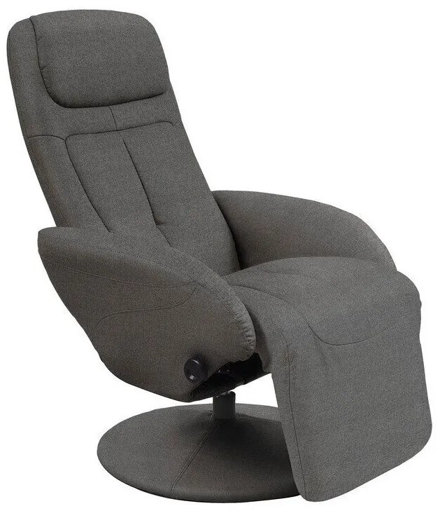Fotoliu recliner Houston 49184x77x80cm, 20 kg, Gri inchis, Tapiterie