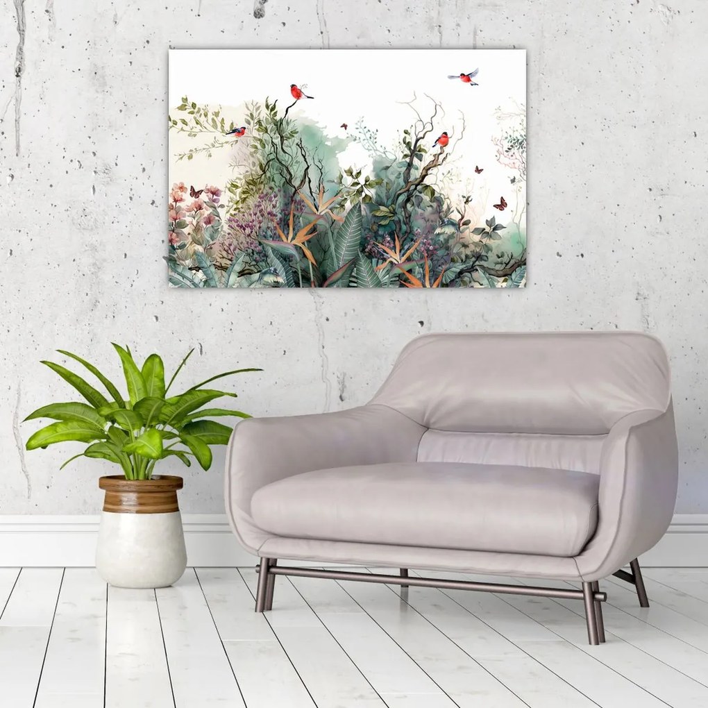 Tablou - Peisaj natural, acvariu (90x60 cm)