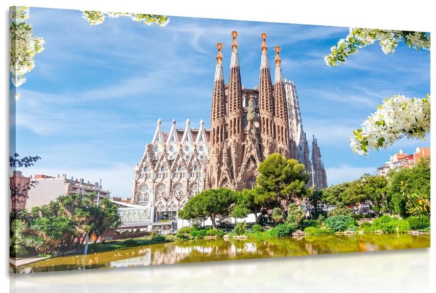 Tablou catedrala în Barcelona