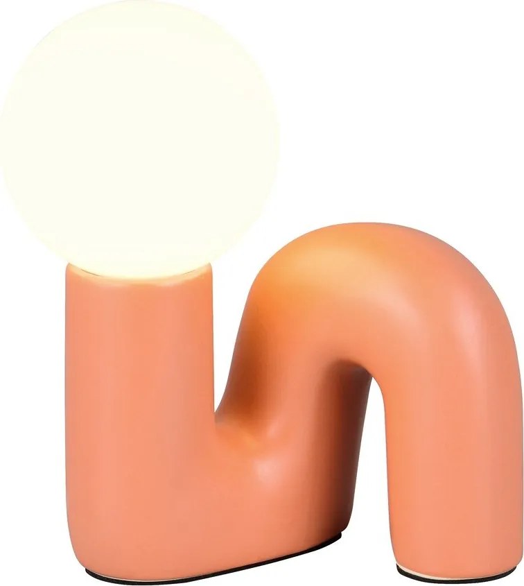 Veioză portocalie din ceramică (înălțime 21,5 cm) Quinn – Reality