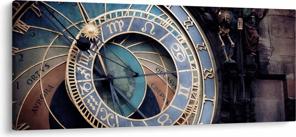 Tablou - Orloj, Praga (120x50 cm)