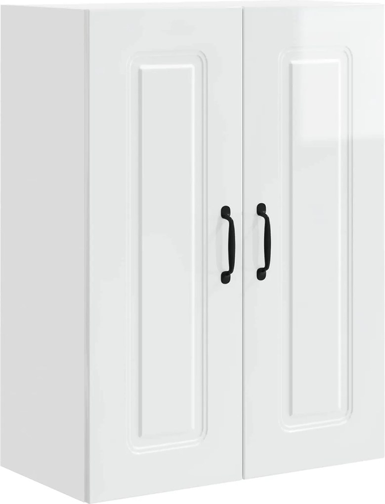 vidaXL Dulap de bucătărie Kalmar Alb lucios 60 x 31 x 80 cm