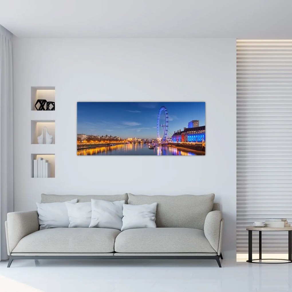 Tablou London Eye (120x50 cm), în 40 de alte dimensiuni noi