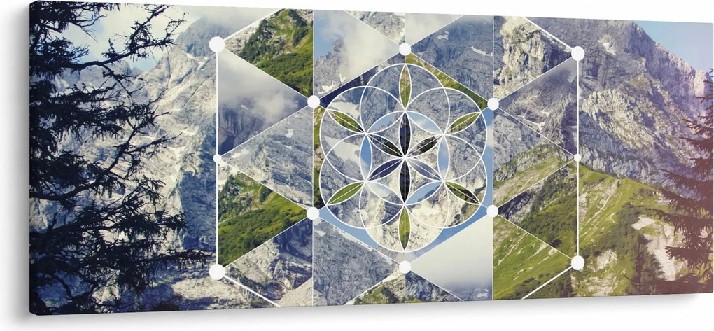 Tablou - Model geometric (120x50 cm)