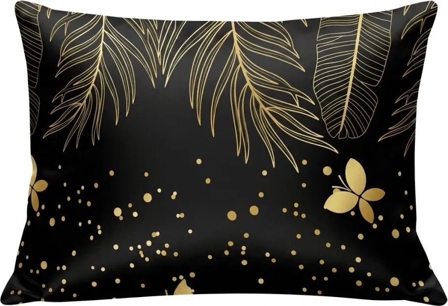 Fața de pernă din microfibra VISATA 70x90 cm, neagra
