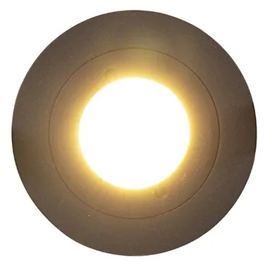 Spotlight modern inteligent cu instalare îngropată rotund negru, inclusiv WiFi GU10 IP54 - Xena