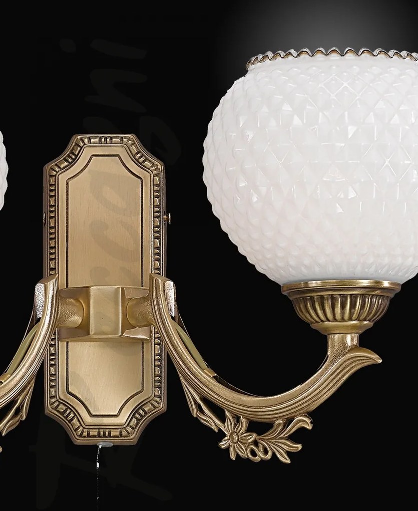 Aplica clasica cu 2 btate din alama design italian 8650