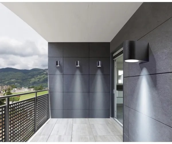 Aplică de exterior RIMINI 1xGU10/35W/230V IP54 rotundă Azzardo AZ4265