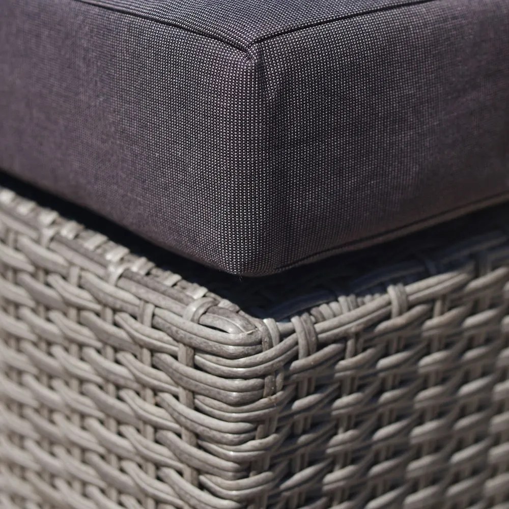 Set mobilier de grădină gri din ratan artificial pentru 4 persoane Drammen - Bonami Selection