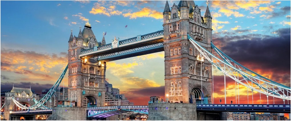 Tablou - Tower Bridge, Londra, Anglia (120x50 cm)