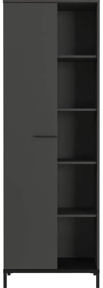 Bibliotecă gri antracit 64x190x34 cm Rovigo – Germania