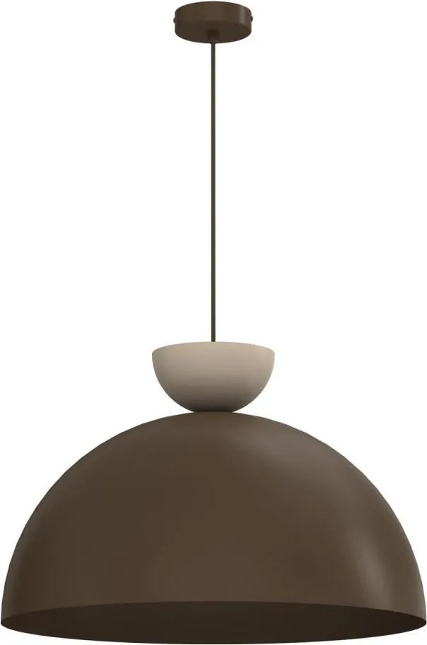 Lustră pe cablu NEVIS 1xE27/15W/230V Ø 50 cm maro