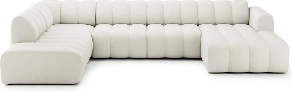 Colțar lemn masiv Bummel, 343 × 213 × 77 cm - Stânga