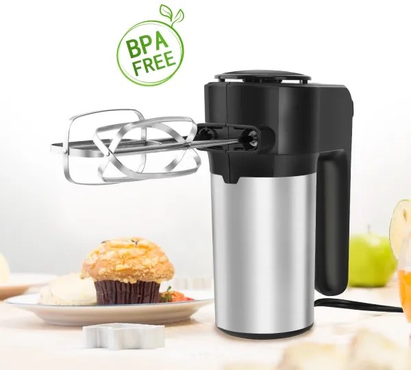 Aigostar - Mixer de mână 300W/230V negru/crom