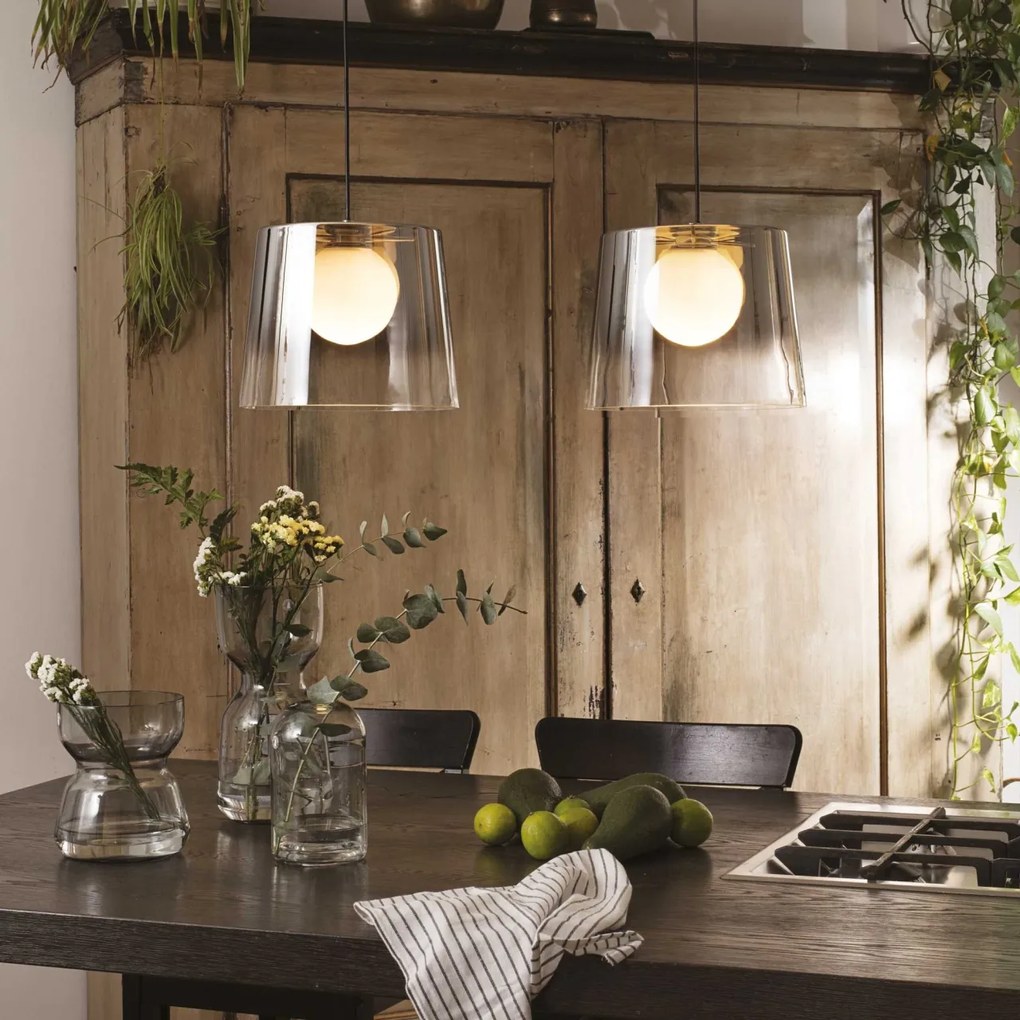 Lustra, Pendul din sticla FADE SP1 AMBRA