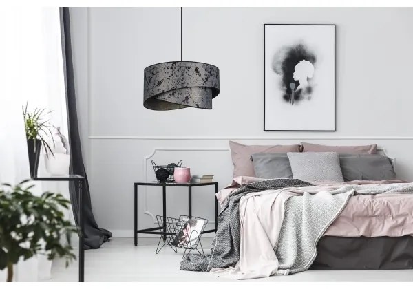 Lustră pe cablu REZO 1xE27/60W/230V gri