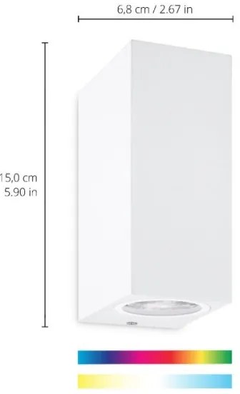Aplică LED RGBW dimabilă UP&DOWN 2xGU10/4,7W/230V alb Wi-Fi WiZ