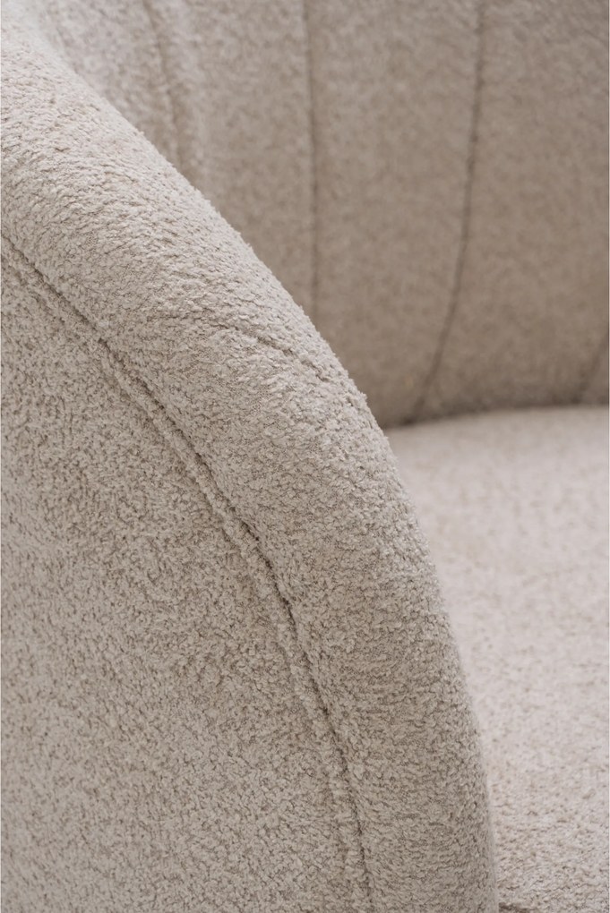 Fotoliu relaxare Soya - boucle bej Catch Me 02