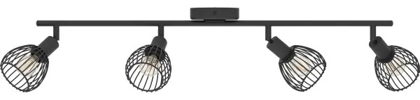 Spot Eglo 901042 SONNINO 4xE14/40W/230V negru