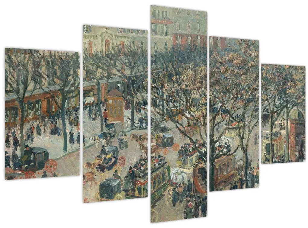 Tablou - Camille Pissarro, Boulevard des Italiens, Morning, Sunlight, reproducere (150x105 cm)