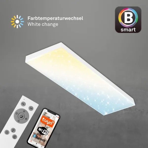 Panou LED aplicat dimabil Brilo FRAMELESS LED/28W/230V Wi-Fi Tuya + telecomandă