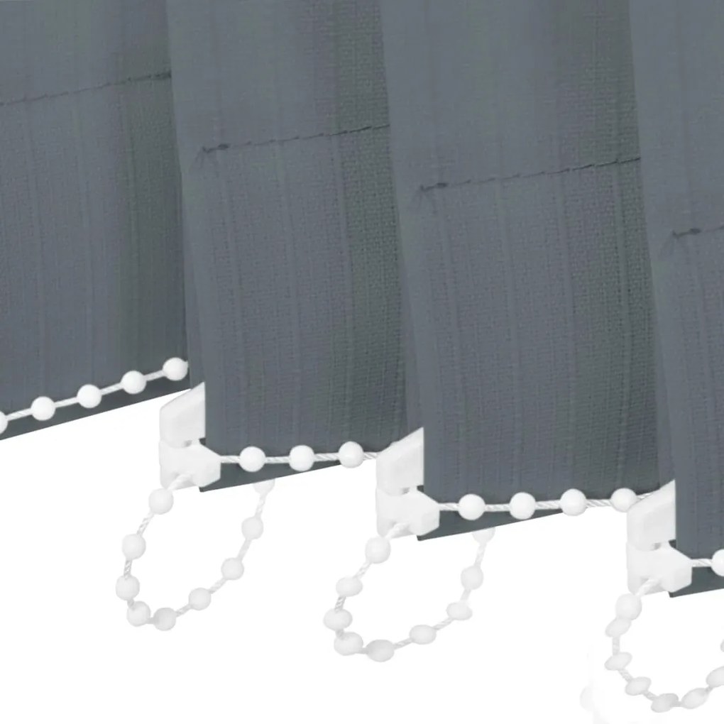 Jaluzele verticale din material textil, gri, 150 x 180 cm Gri, 150 x 180 cm