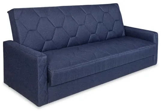 Canapea Extensibila Click-Clack Mariana Matlasat Malmo 79, Albastru, 216 X 86 Cm