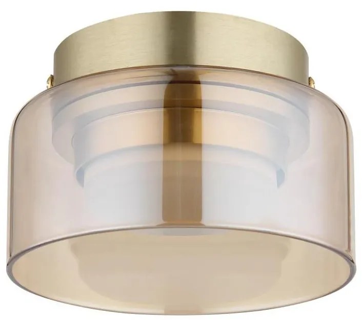 Plafonieră LED Globo 16055DG HIGGINS 1xGX53/6W/230V d. 13 cm maro