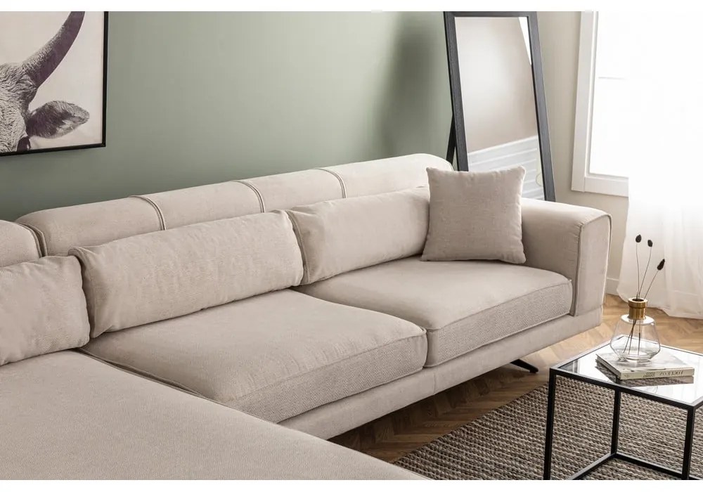 Colțar Artie Jivago bej, colț pe partea stângă